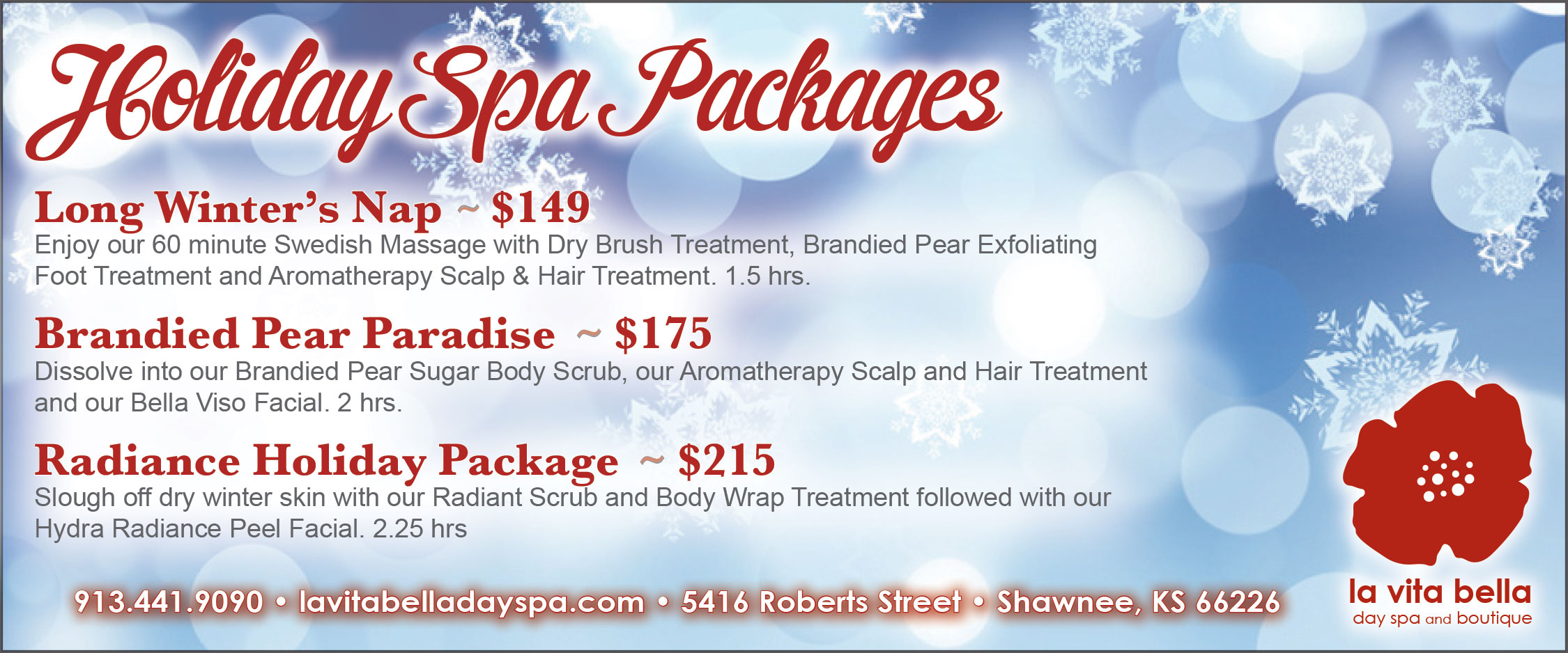 Spa Specials and Promotions | LA VITA BELLA DAY SPA